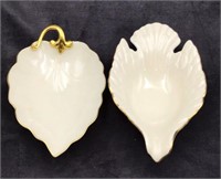Two Leaf Nut or Candy Dishes by Lenox
