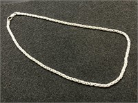 HEAVY STERLING SILVER ROPE NECKLACE