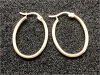 STERLING SILVER HOOP EARRINGS