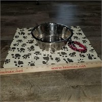Pet Mat, Bowl and Collar