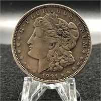 1921 D MORGAN DOLLAR  XF