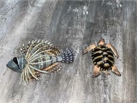 Fish and Turtle Wall Decor