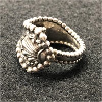 STERLING SILVER SPOON RING SIZE 6
