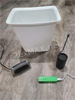 Trash Can with Battery Pack, Speaker & More