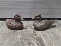 (2) Wooden Ducks