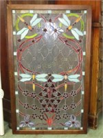 Leaded Stained Glass Window 36" x 22"