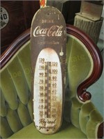 Coca Cola Thermometer. Rusty. 30" x 8"