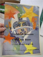 1963 Scottsbluff Bearcats V McCook Bisons Football