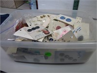 Large Lot of Vintage Buttons (several on cards)