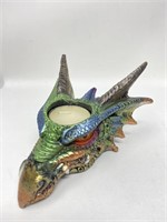 New Head of a Dragon Multi Colored Tea Light