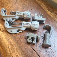 Lot w/ Rigid & Imp Pipe Cutters