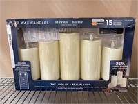 Sterno Moving Flame LED Pillar Candles with
