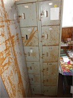 Set of Vintage 12 Compartment Steel Lockers