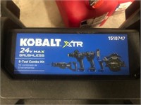 Kobalt 5 tool combo kit in rolling case