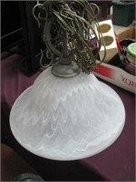 16" glass shade ceiling fixture
