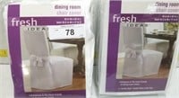 Pr Of 19"x42" Dining Chair Covers