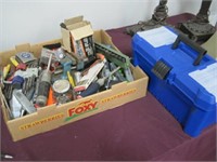 Plastic tool box , tools, hardware more