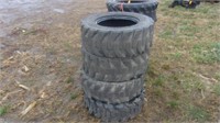 4 10-16.5 Skidloader Tires