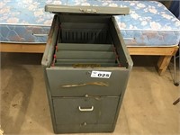 METAL TELEFACTS FILING CABINET