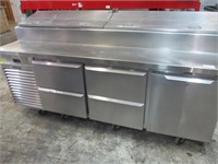 Traulsen 90" Refrigerated SS Prep Table