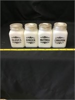 Milkglass Spice Jars
