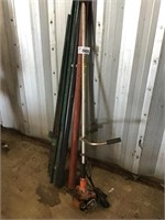 STIHL WEED EATER, needs repaired, STEEL POSTS