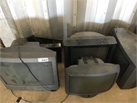 5 TVS, MONITOR SCREEN, COMPUTER MONITER &