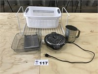BASKET, HOT PLATE, SIFTER, MISC