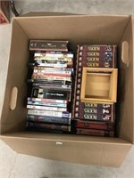 Vhs & Dvds Box Lot