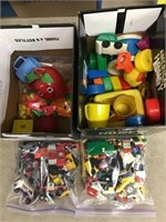 Toys, Legos, Diecast, 2 Boxes