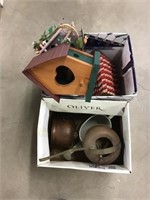 Watering Cans, Bird Houses 2 Boxes