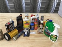 MISC CLEANING & LUBRICANT SUPPLIES, WIRE, OIL