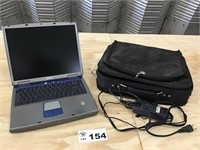 DELL LAPTOP W CHARGER & CASE