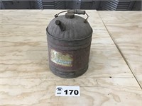 SMALL METAL GAS CAN