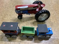Farmall Tractor and Train Toy.