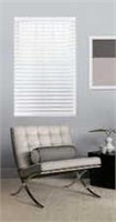 GLOWE Cordless 27-Inch X 64-Inch Faux Wood Blinds