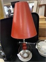 Vintage Lamp / Milkglass Base.