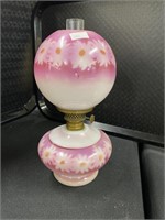 Miniature Milk Glass Oil Lamp.