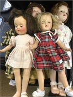 Four Vintage Dolls.