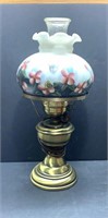 Beautiful Handpainted Fenton Lamp