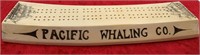 Beautiful mammoth ivory cribbage board, scrimmed b