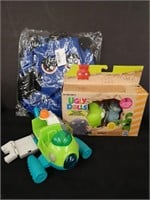 Kids toy lot, octonauts toy, mini monster backpack