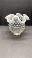 Fenton Hobnail Rose bowl