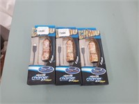 3 new in box micro usb charger-camo