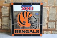 Bengals Super Bowl XXIII Stained Glass