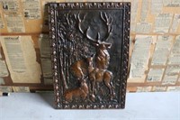 Copper Relief Wall Hanging - Deer/Bucks