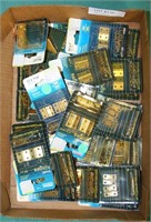 FLAT BOX OF BRASS HINGES