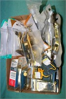 FLAT BOX OF ASSORTED HARDWARE ITEMS
