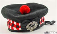 Wool Hat w/ Masonic Metal Pin Badge Emblem