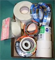 FLAT BOX OF ASSORTED TAPE